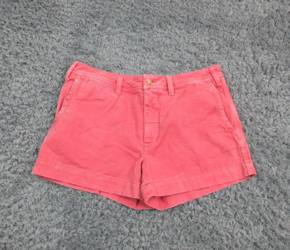 Ralph Lauren Shorts Womens 12 Pink Chino Casual Classic Cotton Summer 34x3.5*
